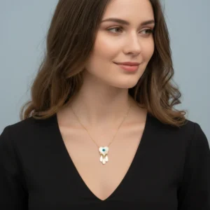 Evil Eye Heart Necklace (Copy)